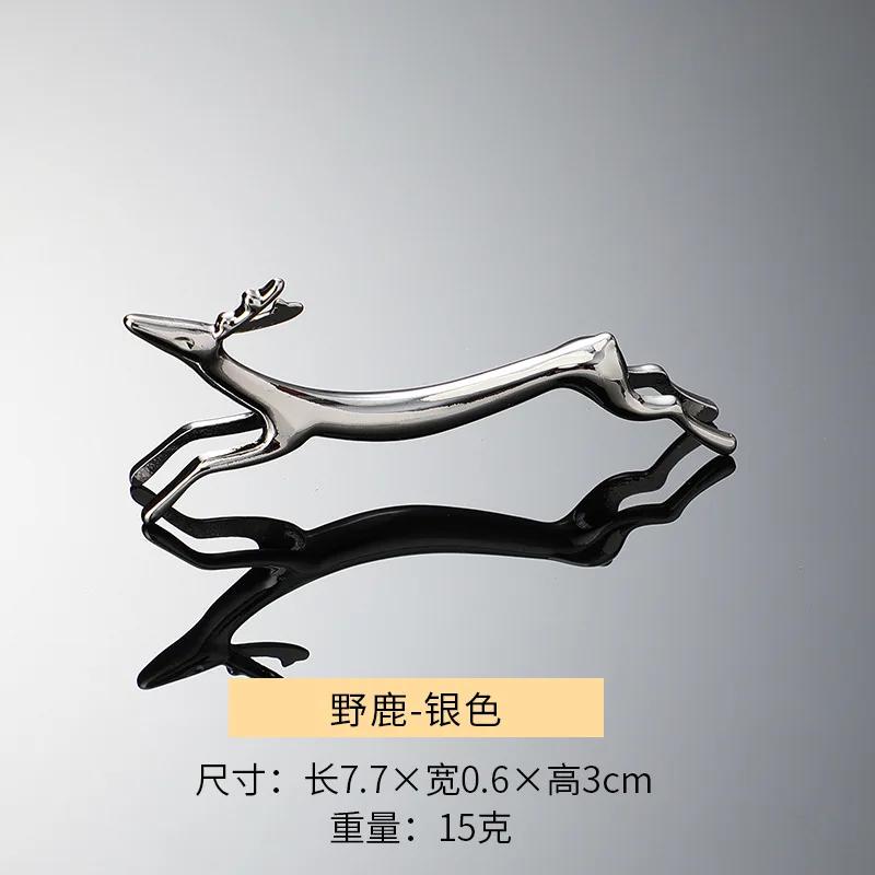 1pc Chopstick Holder Alloy Sausage Dog Wild Deer Chopstick Pillow Stainless Steel Chopsticks Rack Spoon Stand Knife Fork Craft