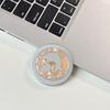 Rhinestone Dolphin Heart Mirror Magnetic Phone Holder - Stylish Desktop Accessory for Women