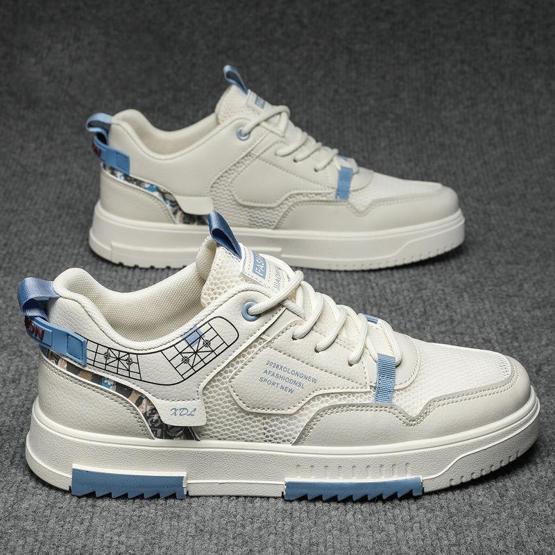 Shoes Men's Summer Casual Students All-match Small White Board Shoes Men's Breathable Mesh Soft Bottom Sports Shoes