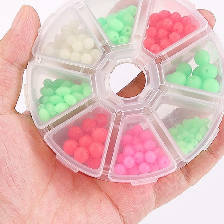 Multisize Night Fishing Beads Silicones Antwinding Luminescent Beads Fishing Tool for Different Fishing Environment