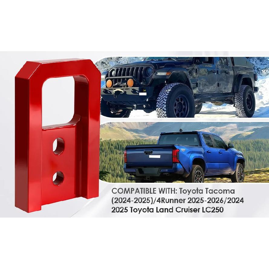 2PCS Tow Hooks For Toyota 4Runner 2025-2026 Tacoma 2024-2026 For Toyota Land Cruiser LC250 2024-2025 Alluminum Alloy