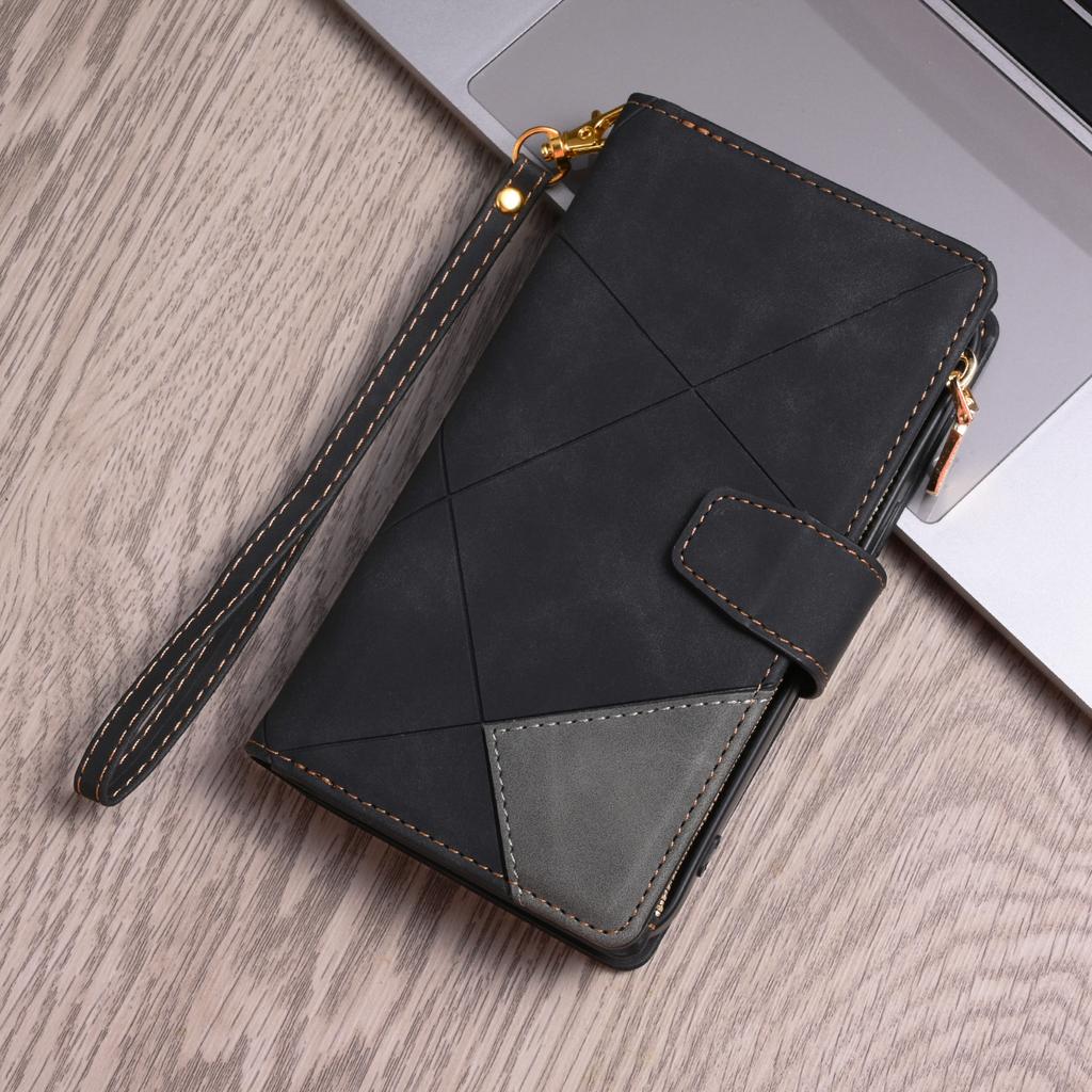 Flip Leder Hülle Für XiaoMi 14T 13T 12T 11T 11 Lite Redmi Note 15 14 13 11S 12 Pro Plus Reißverschluss Kartenfach Geldbörse Tasche Hülle