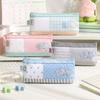 Large Capacity Pencil Storage Case Zipper Closure Cosmetic Organizer Lipstick Case  School Supplies
