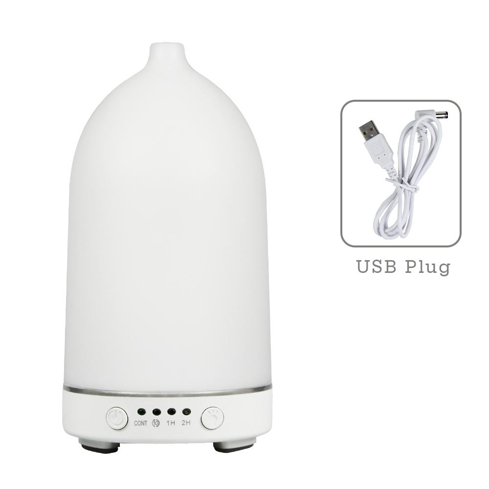 100ML Essential Oil Diffuser Desktop Ultrasonic Air Humidifier Home Fragrance Aroma Diffuser with 7 LED Color Changing Light