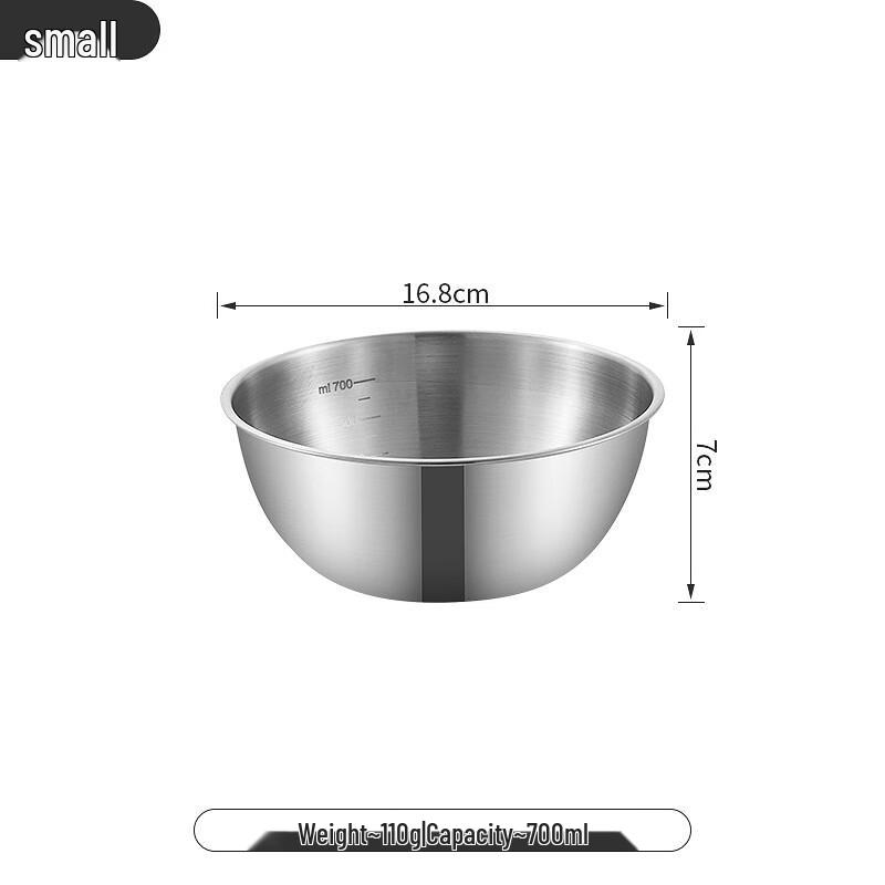 

WA Stainless Steel Measuring Mixing Bowl Small 700ml
