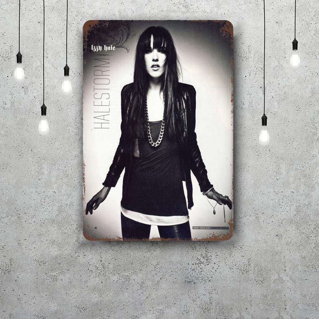 Halestorm Classic Poster Rusty Metal Plaque Retro Decorative Plate Bar Man Cave Garage Club Metal Sign Wall Decoration