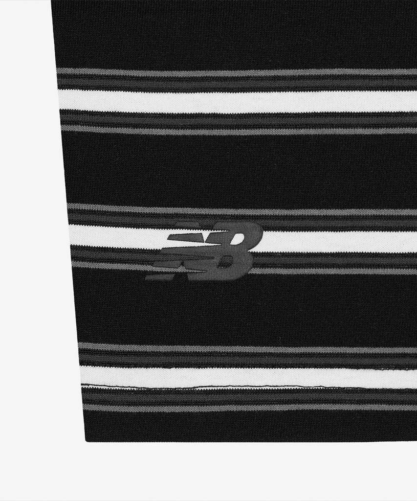 Nyuballanseu Nbneg21583 / Uni Track Club Striped Short Sleeve Tee (Black)