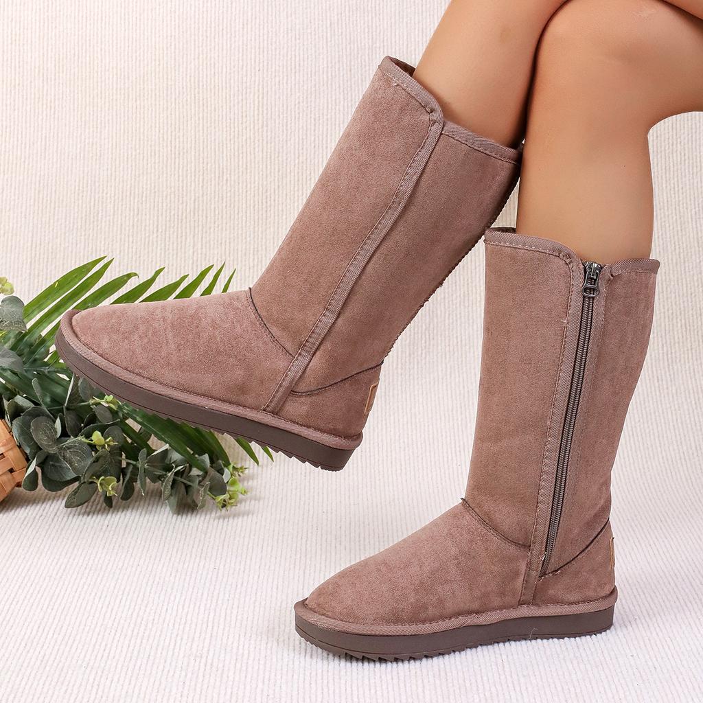 Women Winter New Design Elegant Retro Thick-soled Boots Daily Leisure Flat Non-slip Women Snow Boots Shoes for Women