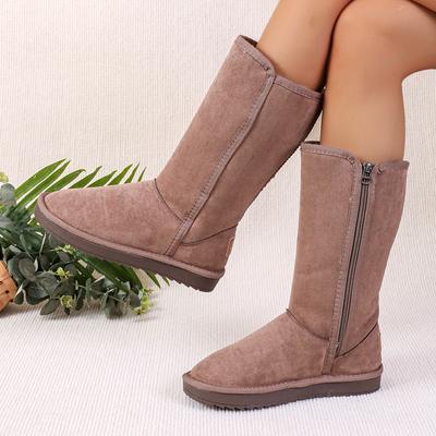 Mode Dames Winter Nieuw Modeontwerp Elegante Retro Dikke Zool Laarzen Dagelijks Vrije Tijd Platte Antislip Dames Sneeuwlaarzen Schoenen voor Dames