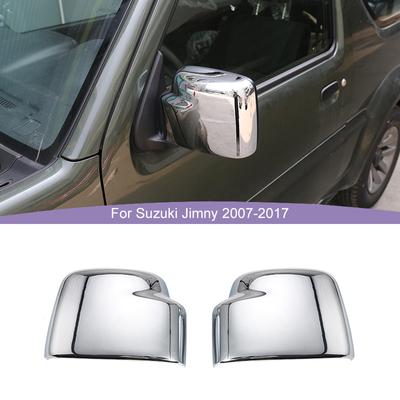 Automobilio galinio vaizdo veidrodžio korpuso apdailos dangtelis, skirtas Suzuki Jimny 2007-2017 ABS išorės priedams, chromui