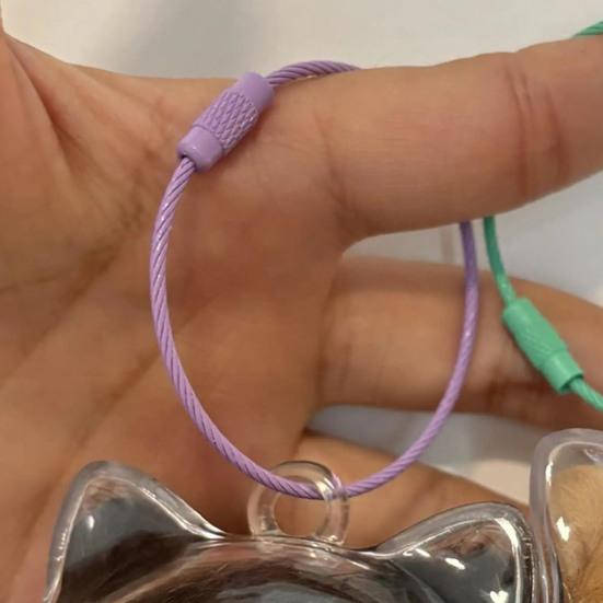 3 ks Sběratel kočičích chlupů Přívěsek Pamětní Úložná krabička na chlupy domácího mazlíčka Přívěsek na klíče Průhledná lahvička pro chlupy domácích mazlíčků Suvenýr Kroužek na klíče Dárek pro majitele koček