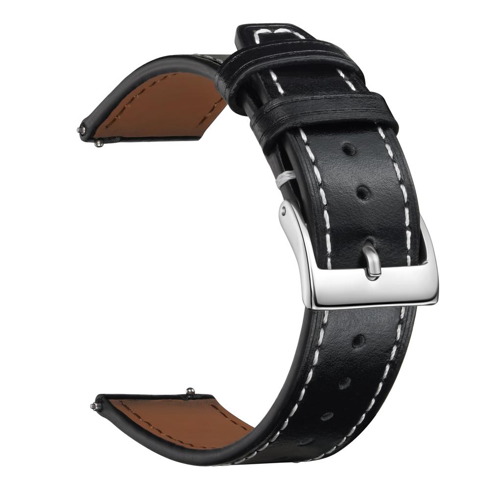 High-End First-Layer Leather Strap, Suitable For 20Mm22Mm Unisex Multi-Color Square Tail Leather Watch Strap Chain