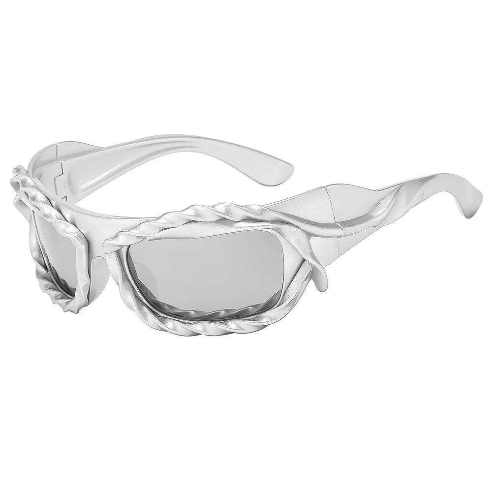 

Y2K New Sunglasses Unisex Versatile Sports Sunglasses Smooth Lines Fashionable New Creative Polarized Party Glasses