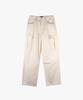 ESN Semi-Wide Cargo Cotton Pants Cream
