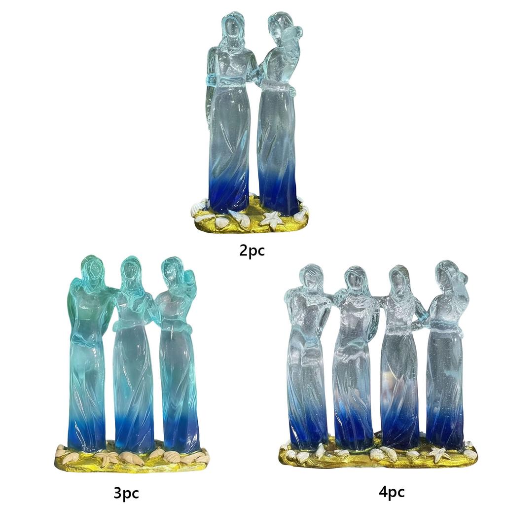 Harz Frauen Dekorative Skulpturen Feiert Freundschaften Schwestern Skulptur für Beste Freundin Bestie Geschenk