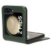 For Samsung Galaxy Z Flip5 5G Card Holder Phone Case PU Leather PC Shockproof Phone Protector Cover
