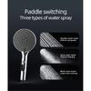 1pc Digital Temperature Display Handheld LED Shower Head Water Powered Without Battery Bathroom Accessories Pressurized 3 Speed