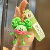 Funny Perm Monster Silicone Keychain Cute Cartoon Doll Car Key Ring Bag Pendant Creative Gift