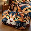3D Independent Station Bus Series Women's Travel Yoga Handbag with Fashion Print