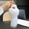 Keychain Pendant Fox Plush Doll Charm Soft Stuffed Key Holder Portable Key Organizer Backpack Bag Accessory