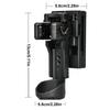 Holster de Ceinture pour Lampe Torche Pivotant Libération Rapide Support de Lampe Torche Porte-Lampe Torche de Ceinture Solide Pochette Holster pour Lampe Torche Lumière