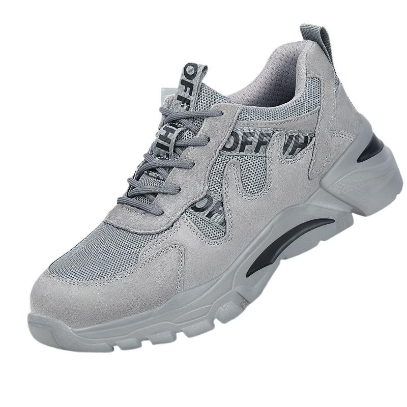 Labor Insurance Shoes Men's Four-season Anti-smash and Anti-piercing Lightweight Steel Bag Head Work Shoes