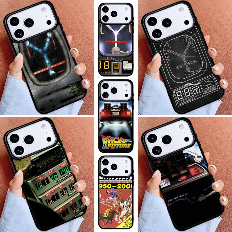 Flux-Capacitor Soft Phone Case for iPhone 16e 15 14 13 12 17 Pro Max Plus Air 17pro Cover Coque