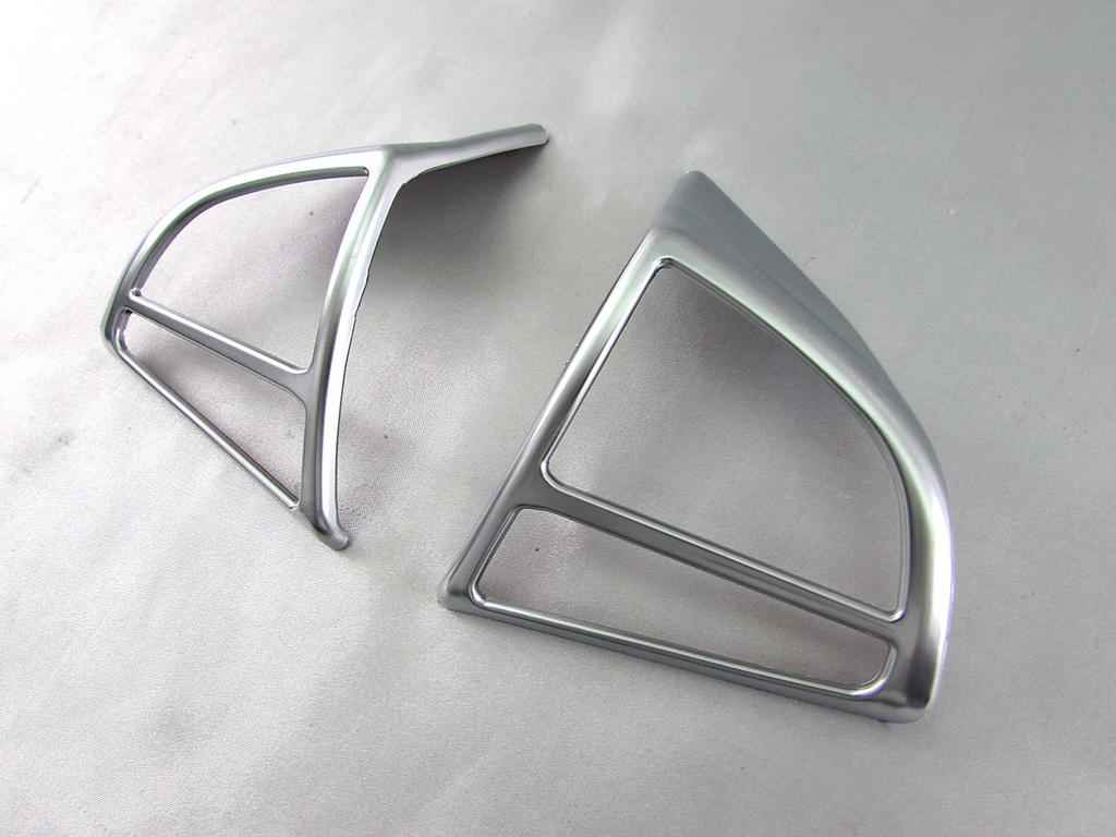 BRIGHTZ Satin Silver Steering Switch Cover for Wagon R Stingray MH55S Compatible with and 55 Wagon R Stingray [INT-ETC-581] MH, MH55, H55,