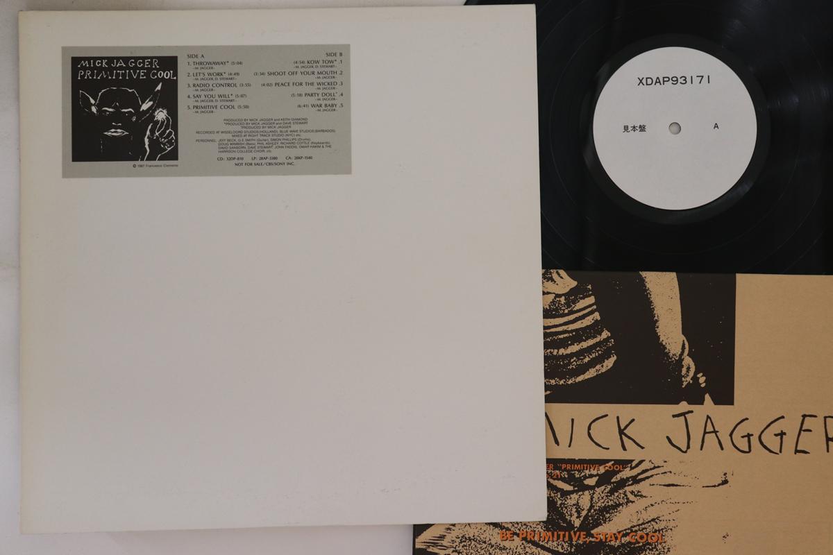 

LP Record MICK JAGGER - Primitive Cool XDAP93171 CBS SONY 1987 Japan Rock Used