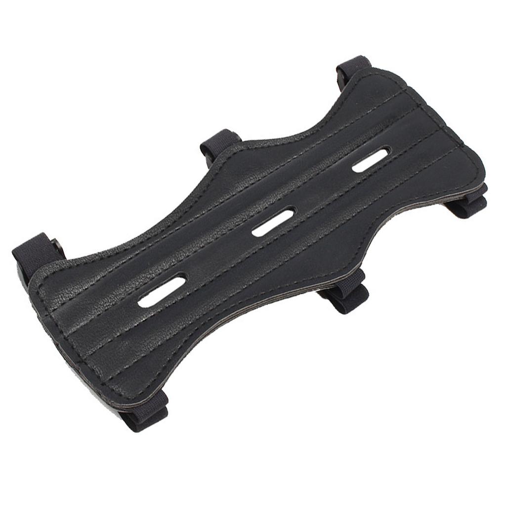 Archery Arm Protector PU Leather Left and Right Hand Universal Archery Forearm Guard for Hunting Recurve Bow
