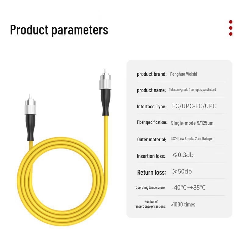 Fenghuoweishi Fiber Optic Patch Cord