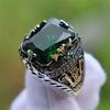 New Mifeiya Creative Black Crystal Rhinestone Zircon Rings for Men CopperColor Wedding Party Vintage Fashion Jewelry