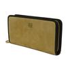 Used 12695 Amazona Zip Around Wallet 113N61.F13 7940 Two-tone Zip Around, Excellent Condition Anagram Suede Beige