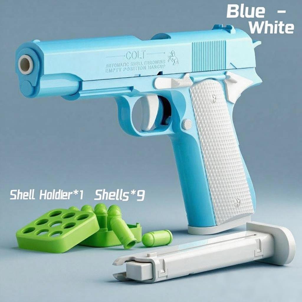 Новый Продающийся Морковный Пистолет 1911 Игрушки для Ручной Хватки Пневматический Кольт Модель Декомпрессия Непрерывная Выбрасывающая Гильзы Детская Игрушка