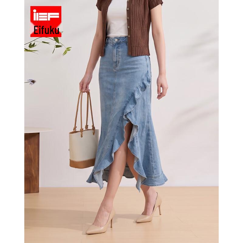IEF Women s Slim Denim Pencil Skirt L