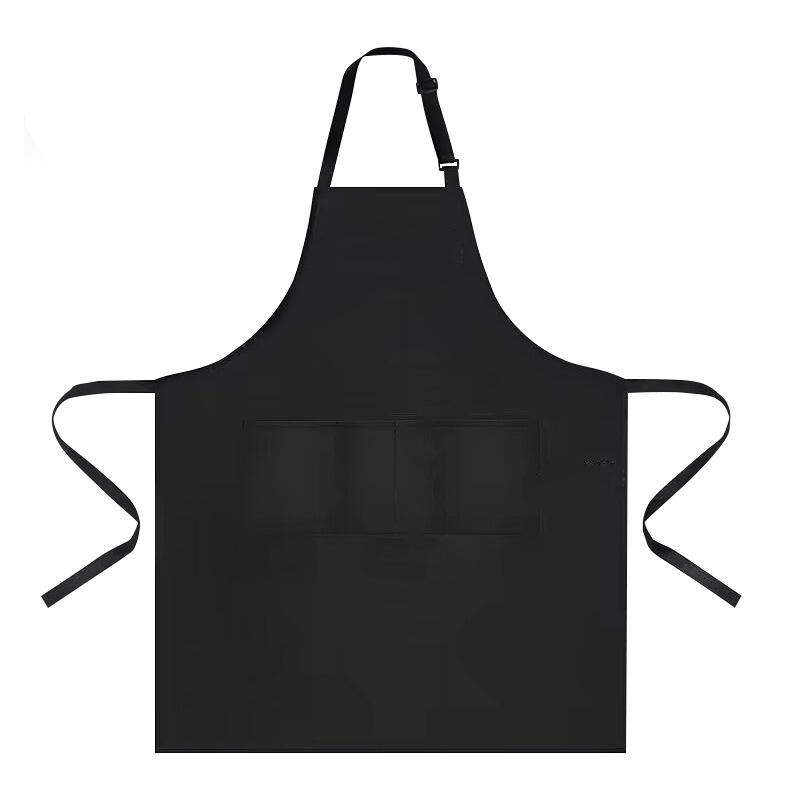 Korean-Style Custom Logo Neck Apron for Baking, Kitchen, Restaurant, and Coffee Shop