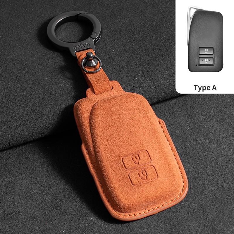 Interior Mouldings Suede Car Key Cover for Lexus NX ES UX US RC LX GX IS RX 200 250h 350h LS 450h 260h 300h UX20