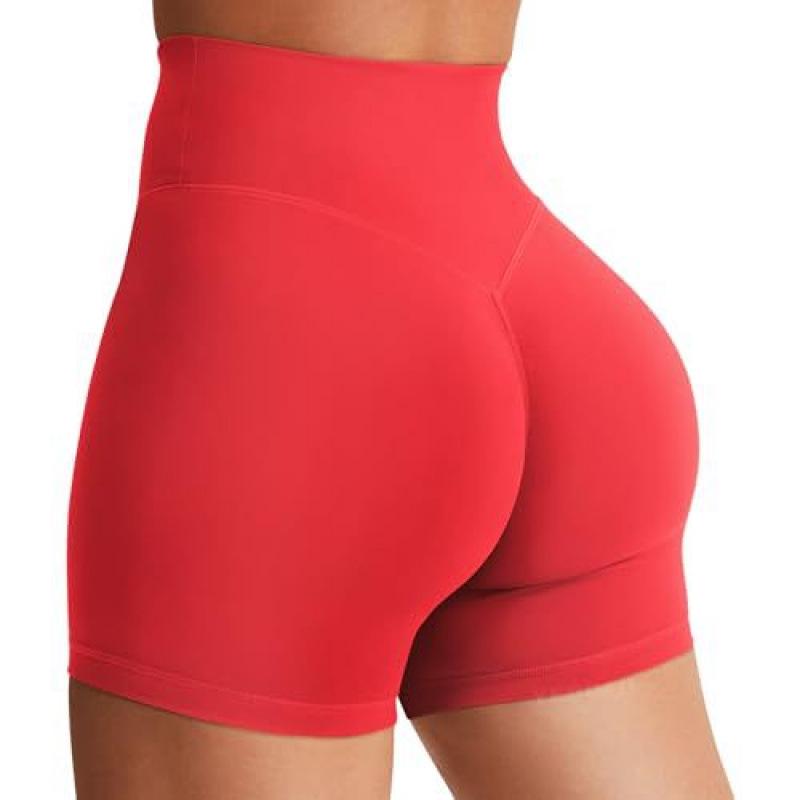 Hohe Taille Po-Hebende Schnelltrocknende Yoga-Shorts