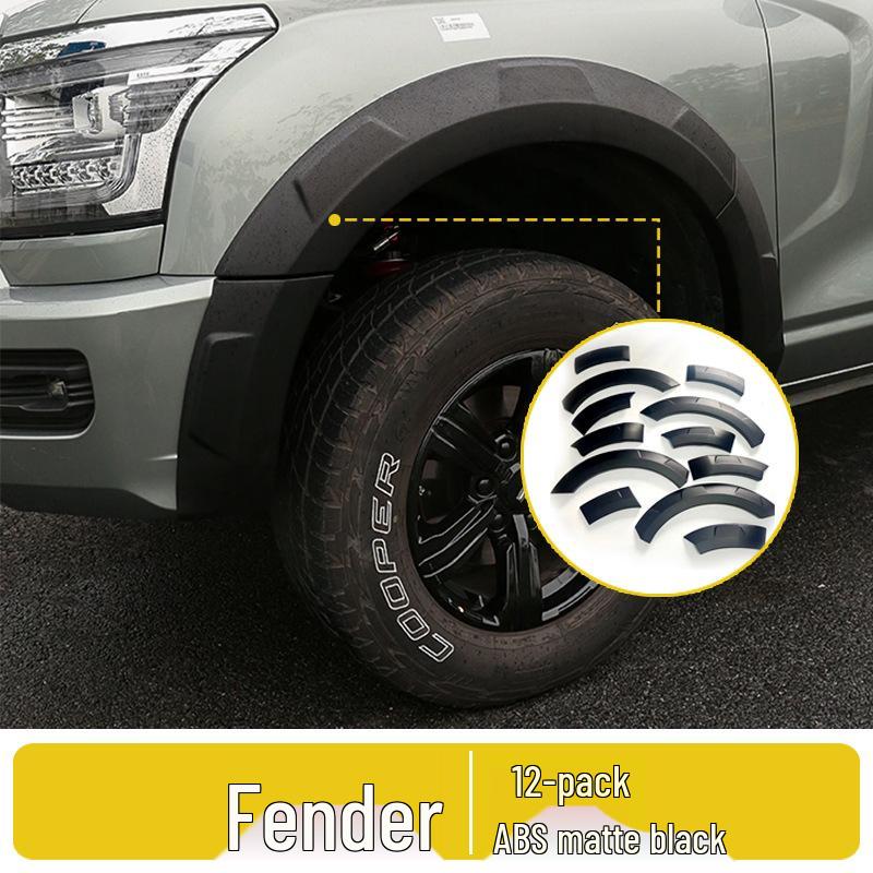 Haval H5 Black Wide Body Fender Flares & Mudguards Exterior Modification Kit