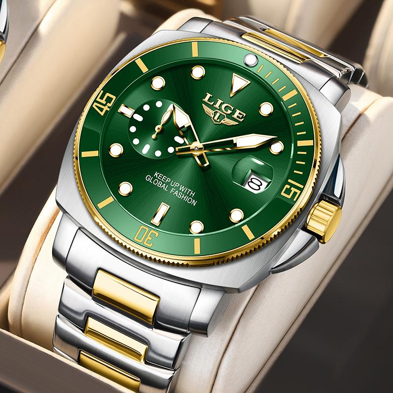 Men Watch Fashion Business Watch Men 3ATM Waterproof Luminous Quartz Sports Chronograph Clock Male Relogio Masculino+BOX
