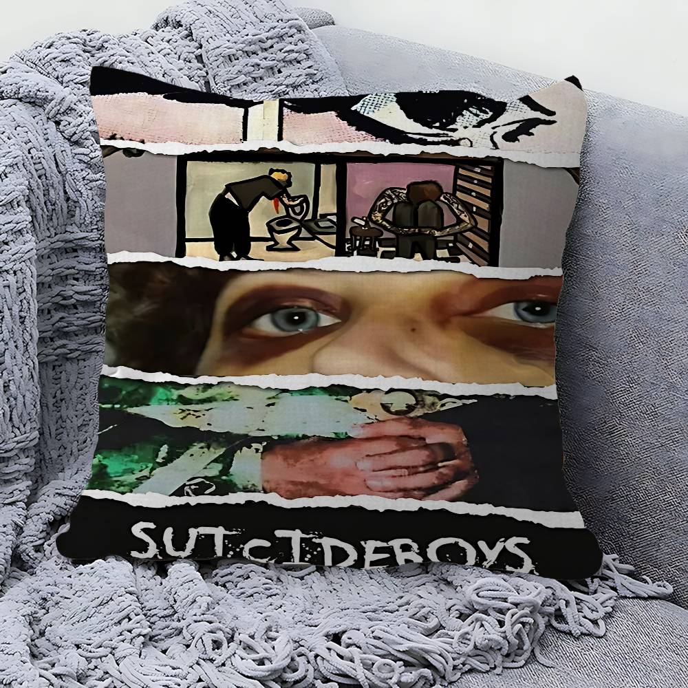 Singer S-Suicideboy Band 45*45cm Cushion Cover Pillow Cover Decor Pillowcase Home Pillowcase For Couch Pillow