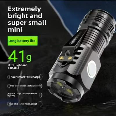 Stahl Kanone Taschenlampe Stark Wiederaufladbar Super Hell Tragbar Außenbeleuchtung Fernlicht