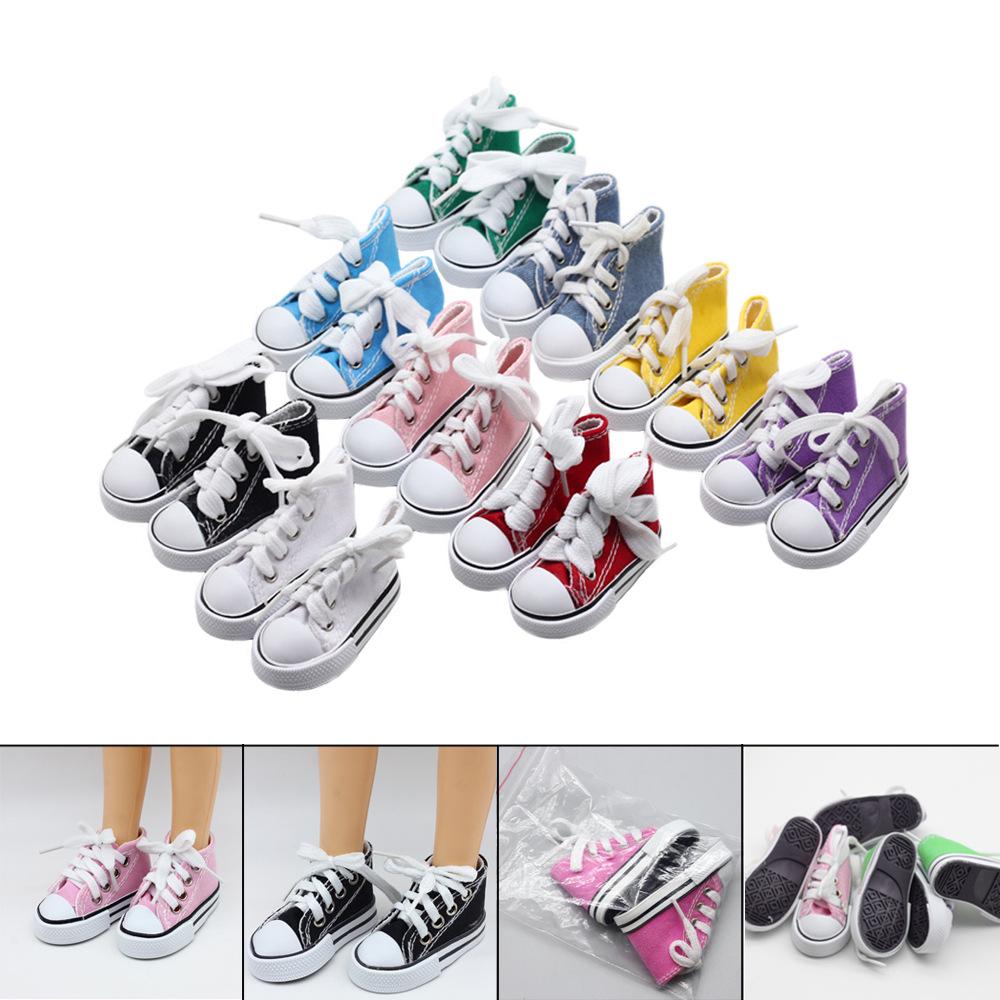 

BJD 7.5cm Canvas Sneakers for 16-inch Salon Dolls рожевий червоний колір