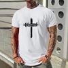 Modisches und einfaches Sommer-Trend-Streetwear-Herren-T-Shirt im Hiphop-Stil, locker und atmungsaktiv, reine Baumwolle, Herrenbekleidung