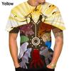 Pánské nové letní oblečení Pouliční oblečení Anime Tričko Naruto pánská košile Krátký rukáv Dres s 3D potiskem