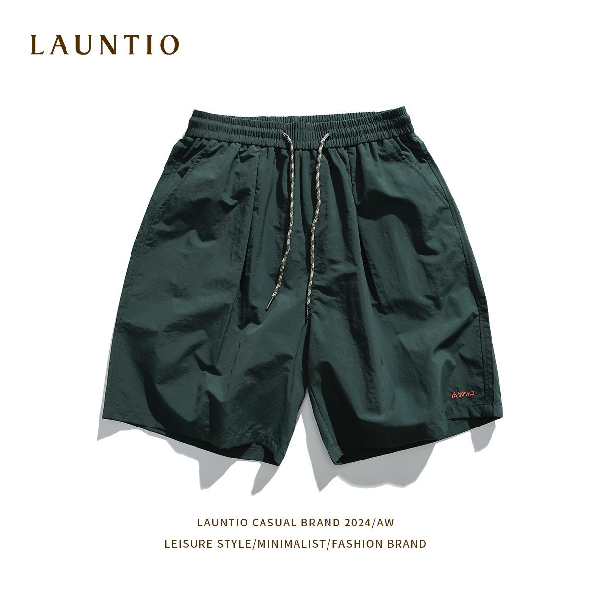 Базовые мужские капри универсальные летние четырехцветные вышитые свободные повседневные — фото 7