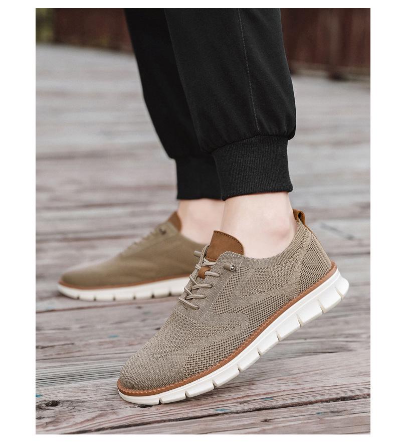 2024 Herren Laufschuhe im britischen Stil mit atmungsaktivem Mesh, Trendy Übergröße 48
