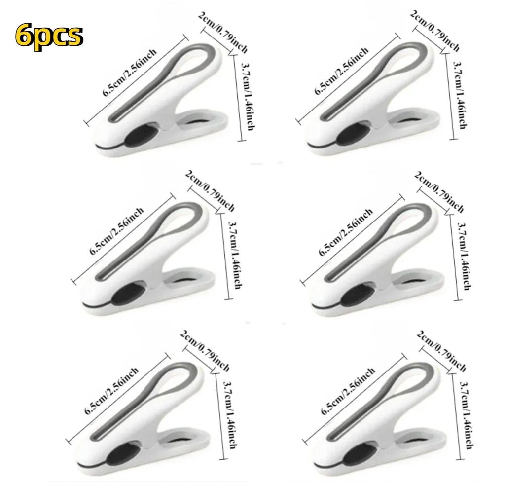1/6/12pcs Clothes Pegs Dry Quilt Single Clothespins Household Cotton Quilt Hanger Fixed Large Windproof Clip Clothe Folder