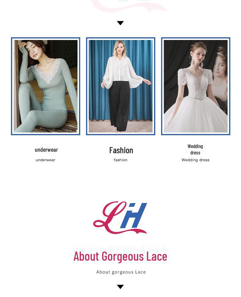 Nylon Knitted Lace Fabric for Wedding Dresses or Curtains