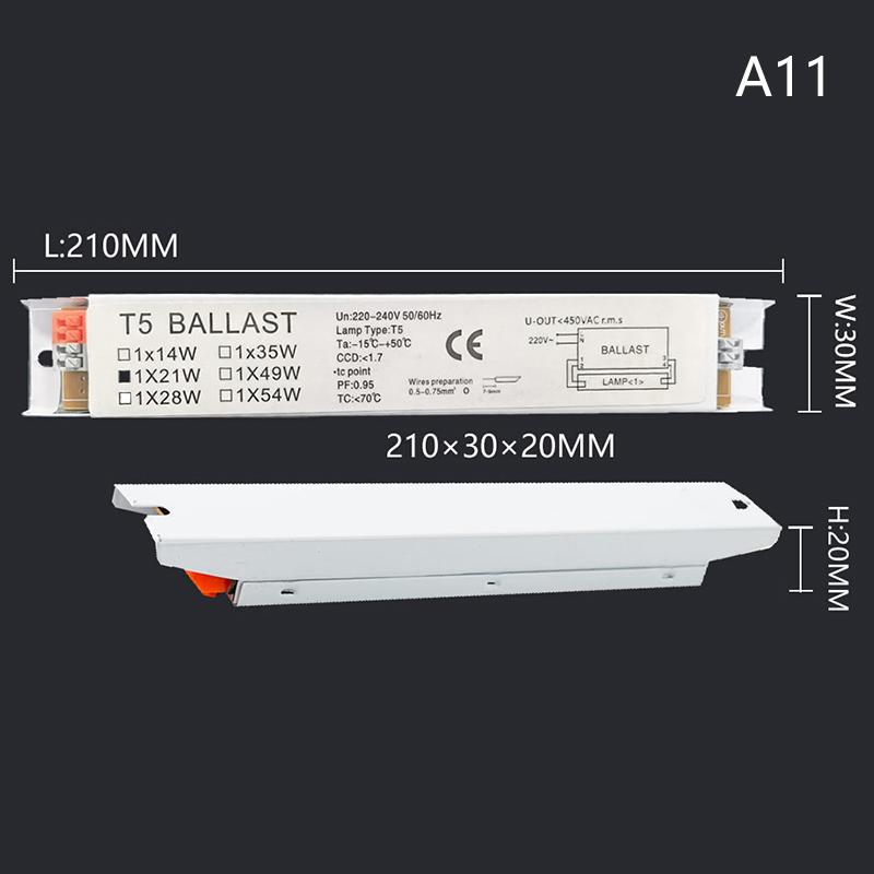 Ac 220-240V Wide Voltage T8 T5 Compact Electronic Ballast Instant Tube Desk Lights Fluorescent Lamp Ballast Home Office Supplies